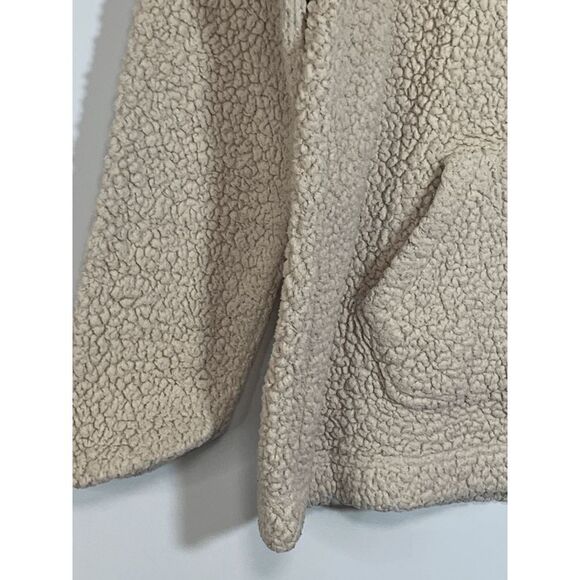 Te Verde Women's Fleece Pullover Jacket Quarter Zip Mock Neck Brown Small - Picture 2 of 6